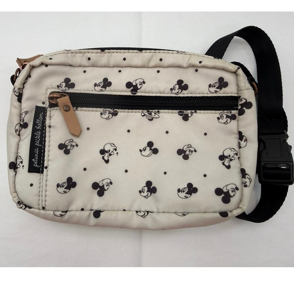Petunia Pickle Bottom Disney Baby Mickey‎ Mouse Belt Bag Crossbody White Black